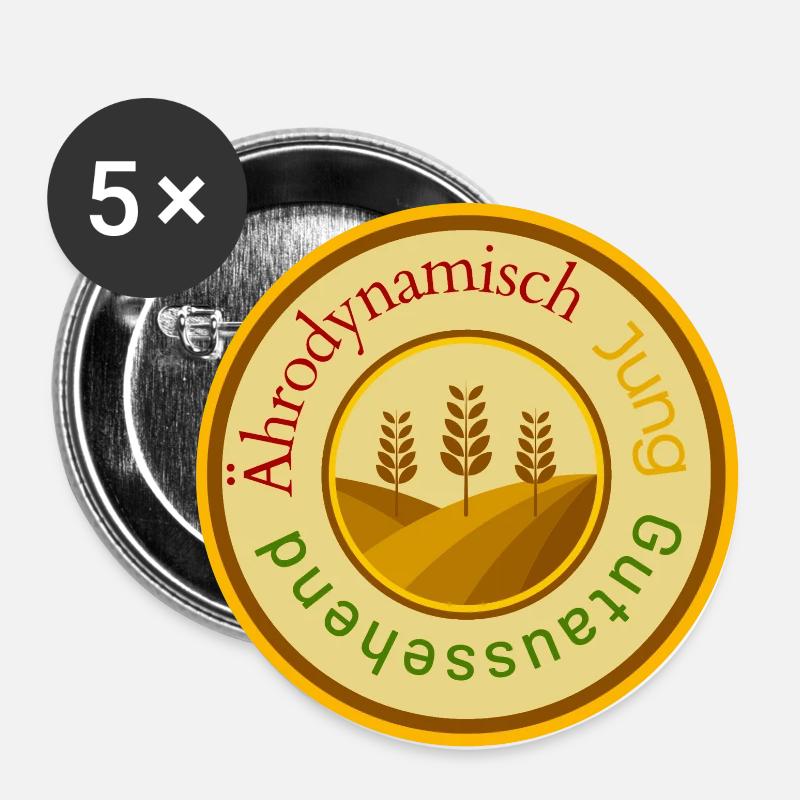 Ährodynamic 1 - Buttons large 2.2''/56 mm (5-pack) - white