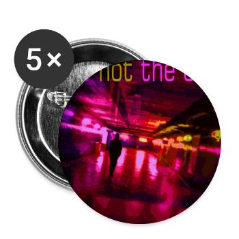 Neon Trail of the Night - Buttons large 2.2''/56 mm (5-pack) - white - Front