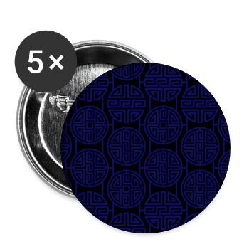 Modèle chinois - Lot de 5 grands badges (56 mm) - blanc - Devant