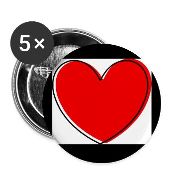 Cadeau pour la fête des mères : Idée de cadeau pour la fête des mères - Lot de 5 grands badges (56 mm) - blanc - Devant