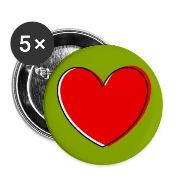 Cadeau pour la fête des mères : Idée de cadeau pour la fête des mères - Lot de 5 grands badges (56 mm) - blanc - Devant