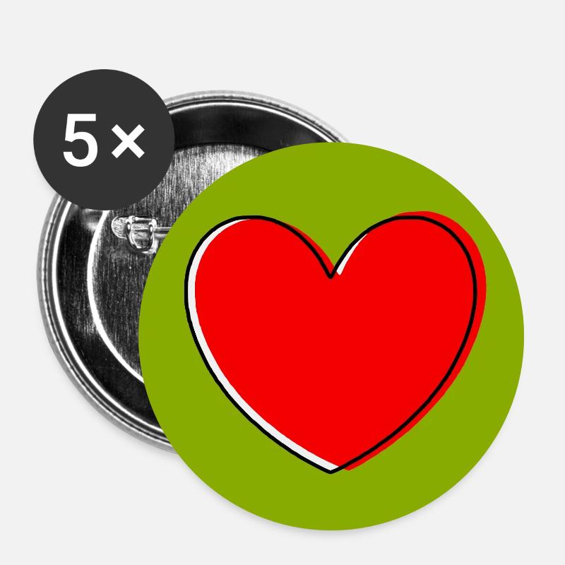 Mother's Day Gift Mother's Day Gift Idea - Buttons large 2.2''/56 mm (5-pack) - white