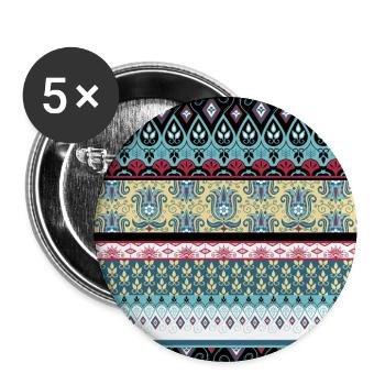 Cécile - Lot de 5 grands badges (56 mm) - blanc - Devant