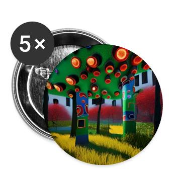 Color Tree - Buttons large 2.2''/56 mm (5-pack) - white - Front