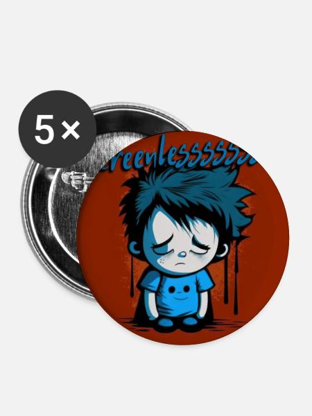 Geek - Screenlessssss 01 - Buttons groß 56 mm (5er Pack) - Weiß