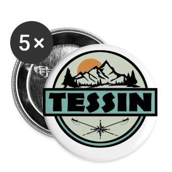 Ticino - Buttons large 2.2''/56 mm (5-pack) - white - Front