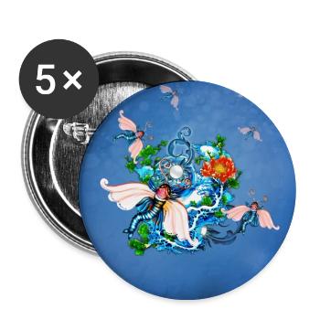 Wunderbares Tier - Buttons groß 56 mm (5er Pack) - Weiß - Vorne