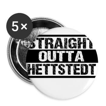 Hettstedt - Buttons groß 56 mm (5er Pack) - Weiß - Vorne