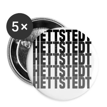 Hettstedt - Buttons groß 56 mm (5er Pack) - Weiß - Vorne