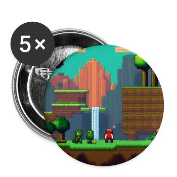 Video game for gamers - Buttons large 2.2''/56 mm (5-pack) - white - Front