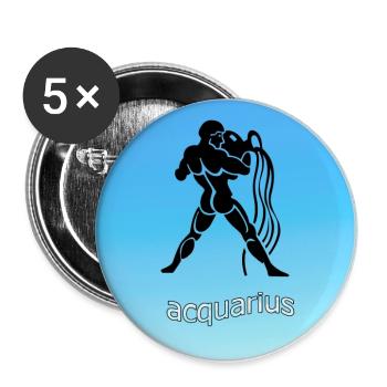 acquarius - Buttons large 2.2''/56 mm (5-pack) - white - Front