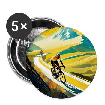 Vivid Altitude: Racing the Dream Peaks - Buttons large 2.2''/56 mm (5-pack) - white - Front