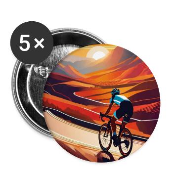 Ride into the Sunset - Buttons large 2.2''/56 mm (5-pack) - white - Front