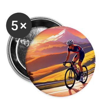 Chasing the last Light of Day - Buttons large 2.2''/56 mm (5-pack) - white - Front