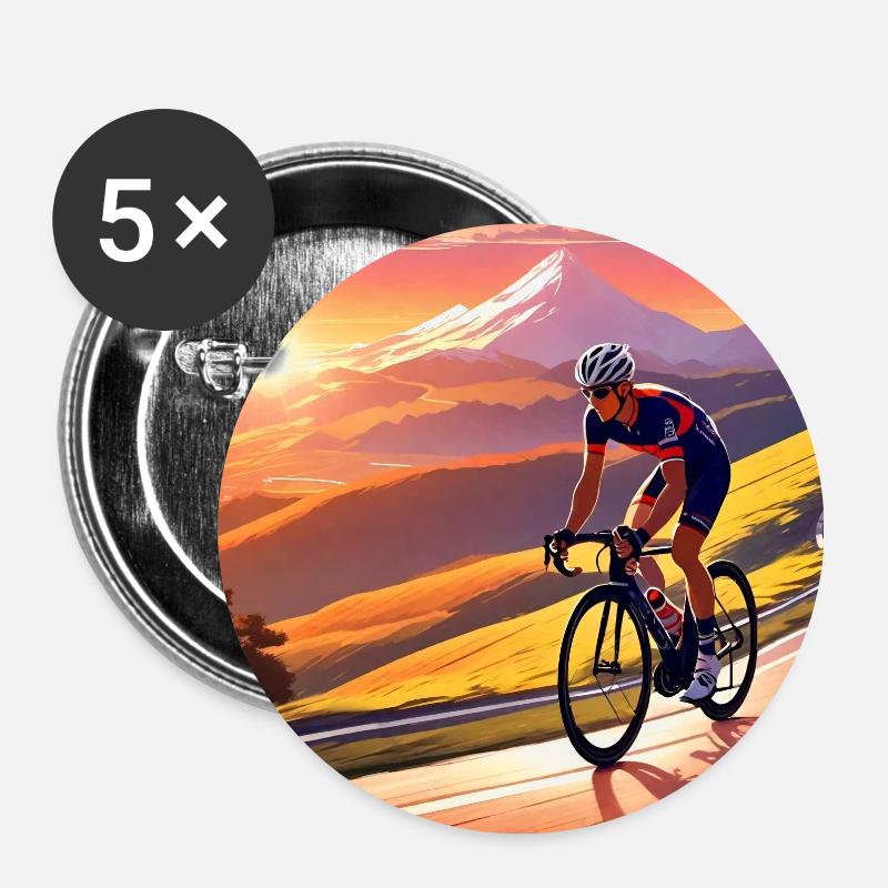 Chasing the last Light of Day - Buttons large 2.2''/56 mm (5-pack) - white