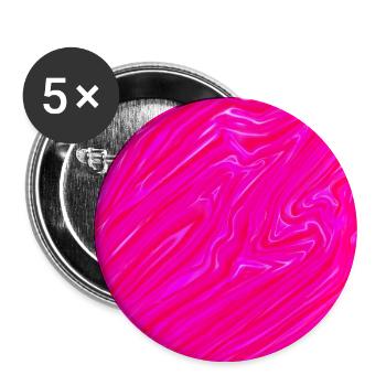 rose rosé - Lot de 5 grands badges (56 mm) - blanc - Devant