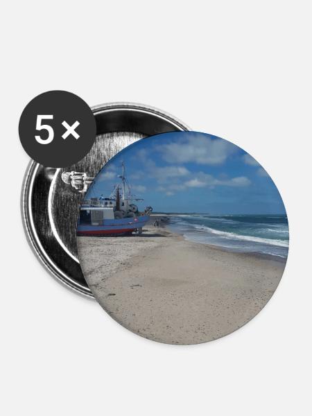 JensJensen - Buttons groß 56 mm (5er Pack) - Weiß