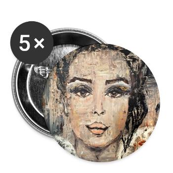Strong - Buttons groß 56 mm (5er Pack) - Weiß - Vorne