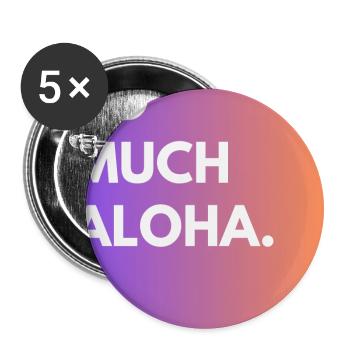 So Much Aloha - Buttons large 2.2''/56 mm (5-pack) - white - Front