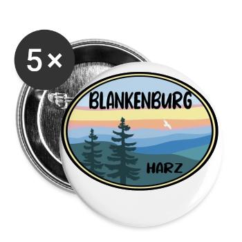 Blankenburg - Buttons groß 56 mm (5er Pack) - Weiß - Vorne