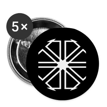 Circular-Decor - Buttons large 2.2''/56 mm (5-pack) - white - Front