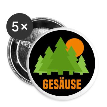 Gesäuse - Buttons large 2.2''/56 mm (5-pack) - white - Front