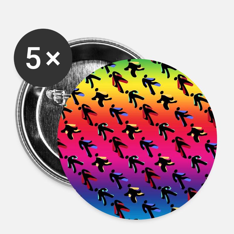 Dancers - Buttons large 2.2''/56 mm (5-pack) - white