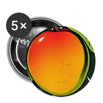 Mango on a Tree - Buttons large 2.2''/56 mm (5-pack) - white - Front