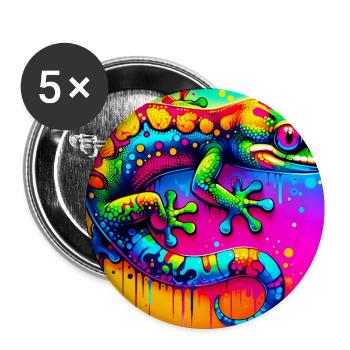 Gecko - Buttons large 2.2''/56 mm (5-pack) - white - Front