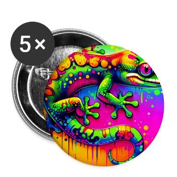 Gecko - Buttons large 2.2''/56 mm (5-pack) - white - Front