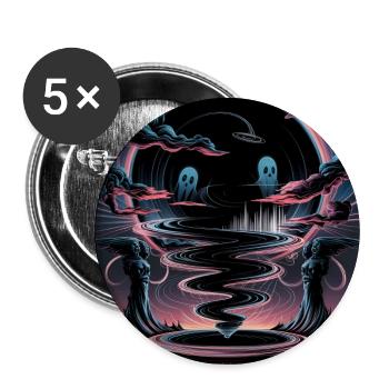 Cosmic Abyssal Horror Illustration - Buttons large 2.2''/56 mm (5-pack) - white - Front