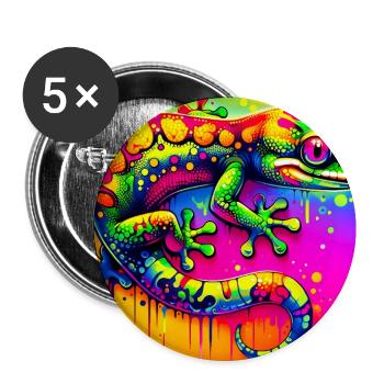 Gecko - Buttons large 2.2''/56 mm (5-pack) - white - Front