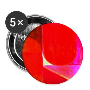 Neon Color Block Geometry - Buttons large 2.2''/56 mm (5-pack) - white - Front