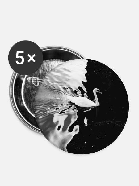 From light to darkness - Buttons groß 56 mm (5er Pack) - Weiß