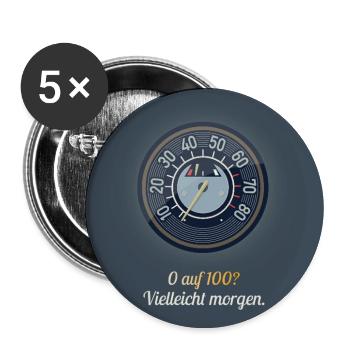 From 0 to 100 – maybe tomorrow - Buttons large 2.2''/56 mm (5-pack) - white - Front