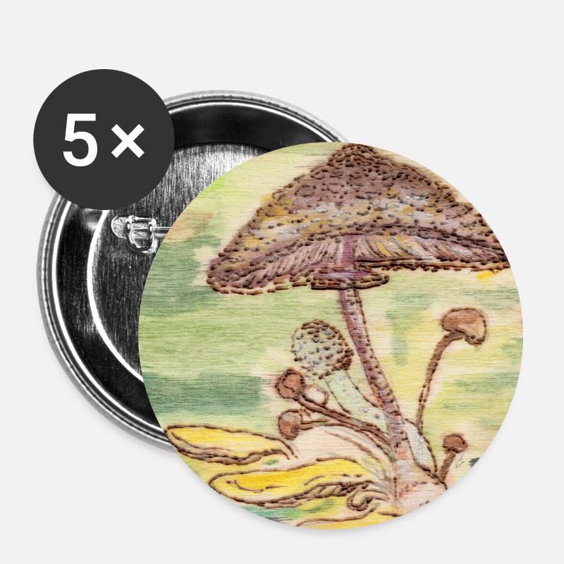 Fungi - Buttons large 2.2''/56 mm (5-pack) - white