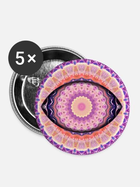 Auge der Wahrheit - Buttons groß 56 mm (5er Pack) - Weiß