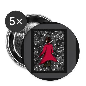 Anime_Roter Manteau - Lot de 5 grands badges (56 mm) - blanc - Devant
