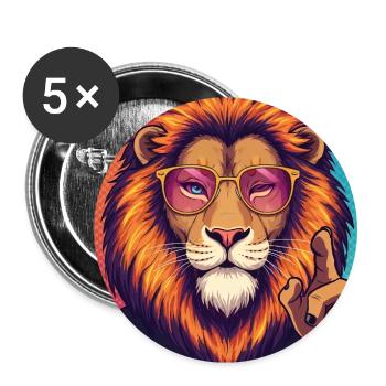Frankensteen : Le Roi Sage - Pop Art - Lot de 5 grands badges (56 mm) - blanc - Devant