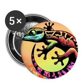 Gecko - Buttons large 2.2''/56 mm (5-pack) - white - Front