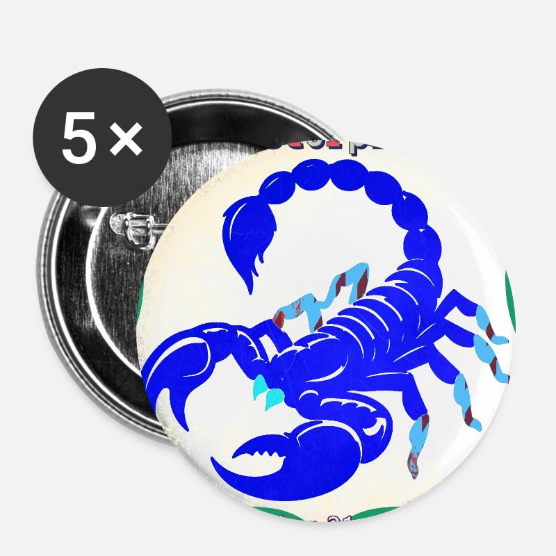 scorpion - Buttons large 2.2''/56 mm (5-pack) - white