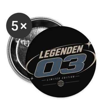 Legenden 03 – Limited Edition - Buttons groß 56 mm (5er Pack) - Weiß - Vorne
