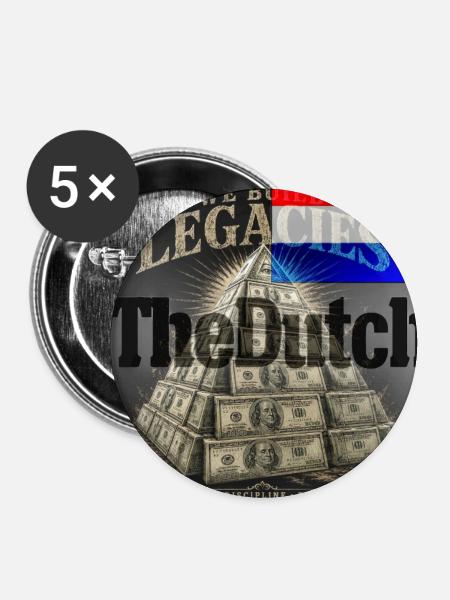 Vermächtnispyramide: Fokus und Freiheit - Buttons groß 56 mm (5er Pack) - Weiß