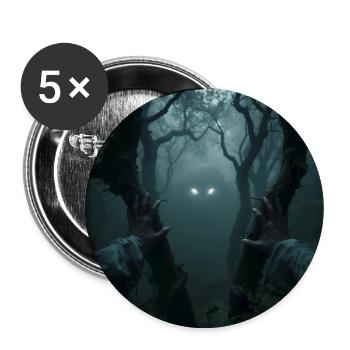 Auge in Auge mit Leszy – Herr des Waldes - Buttons groß 56 mm (5er Pack) - Weiß - Vorne