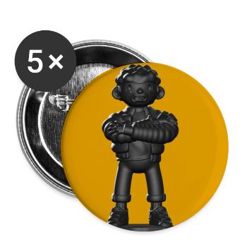 Streetwear Sombre Extra - Lot de 5 grands badges (56 mm) - blanc - Devant