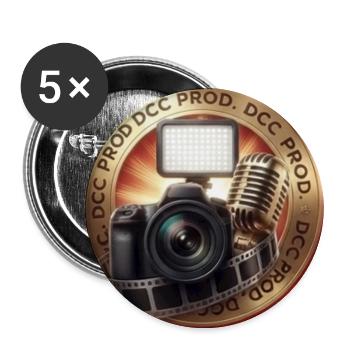 Cinema & Podcast: Pro Equipment - Buttons large 2.2''/56 mm (5-pack) - white - Front