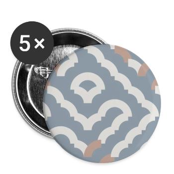 KUNST. NATUR. UMGEBUNG. ZEN. MEDITATION - Buttons groß 56 mm (5er Pack) - Weiß - Vorne