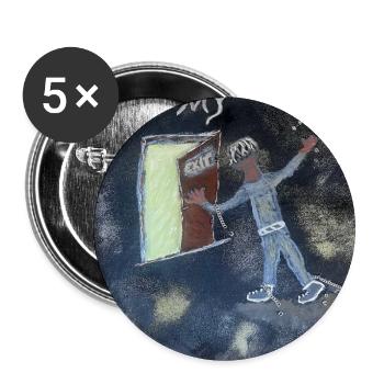 Finde Jesus von Eunice Ahiale - Lot de 5 grands badges (56 mm) - blanc - Devant