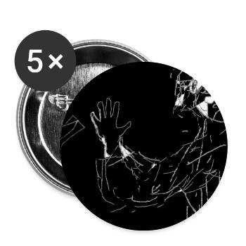 hmmm_whta_isss_dis - Buttons groß 56 mm (5er Pack) - Weiß - Vorne