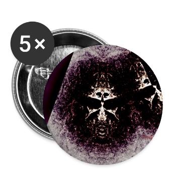 Creepy Guy - Buttons groß 56 mm (5er Pack) - Weiß - Vorne